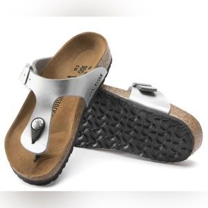Birkenstock Gizeh Birko-Flor Silver